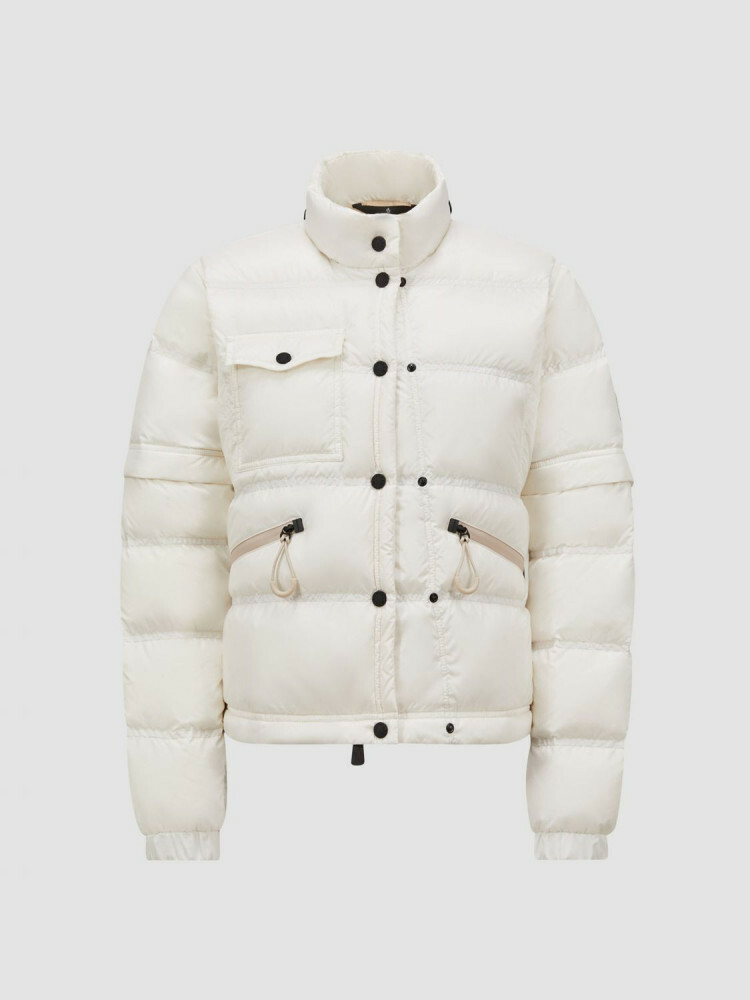 ジャケット MONCLER Woman Jacket Yellow Cream K10981A00020597YF 034 Moncler Mauleon Hooded Puffer Jacket Women's 5 Yellow