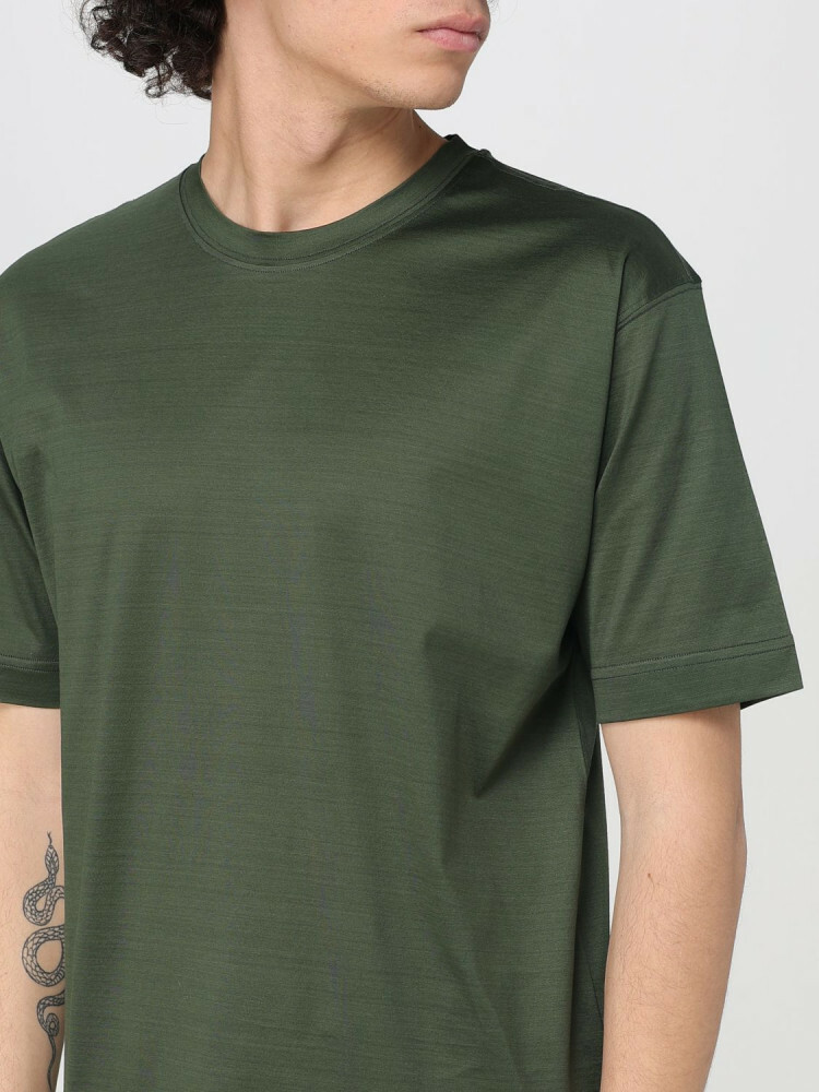 Tシャツ・カットソー TAGLIATORE Men T-shirt Green KEYSPWE2509 VERDE Tagliatore Cotton T-shirt | Green | FARFETCH PL